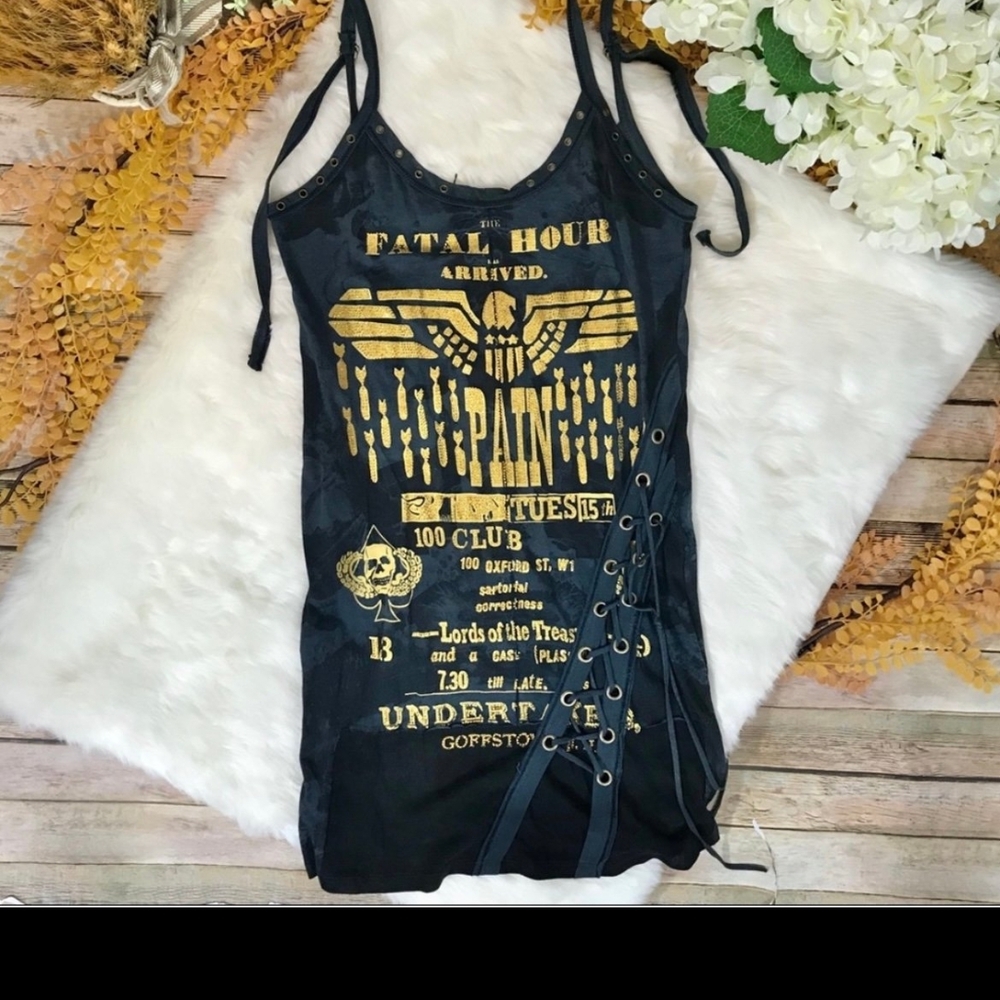 NWT SALVAGE "FATAL HOUR" Dress. L